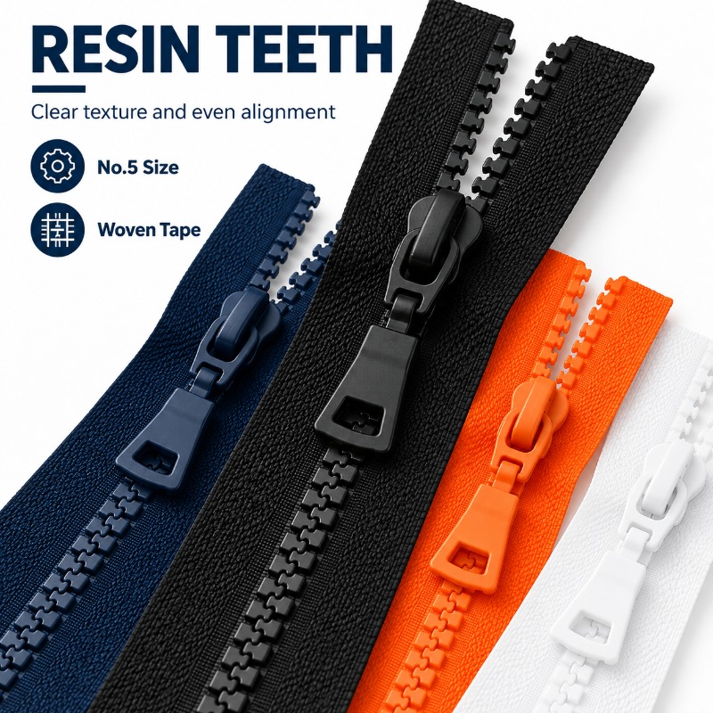 Sewing Front Zipper - 2/5/10Pcs 5# 60-90cm Resin Zipper Jacket