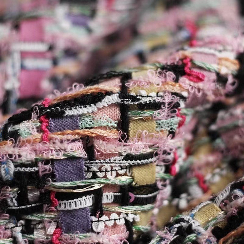 Redraspberry Pink Colourful He - Sewing Tweed ulasan dan harga