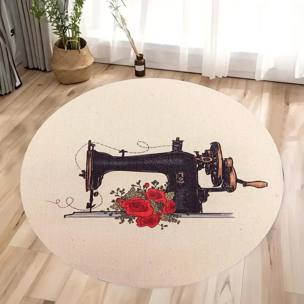 ~O~Vintage Sewing Machine Roun - Sewing Machine In Textile ulasan dan harga