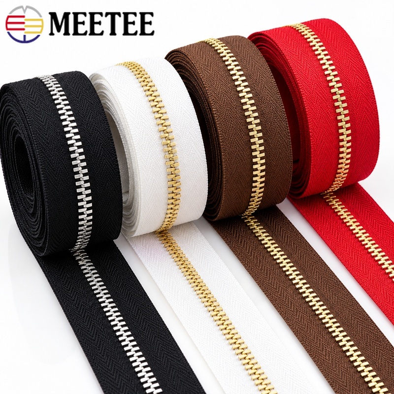 1Yard 5# Brass Metal Zipper Ja - Sewing Front Zipper ulasan dan harga