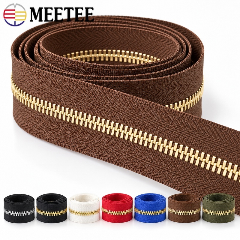 1Yard 5# Brass Metal Zipper Ja - Sewing Front Zipper ulasan dan harga