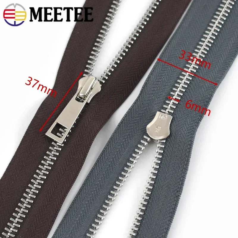 5/10Pcs 40-80Cm 5# Metal Zippe - Sewing Front Zipper ulasan dan harga
