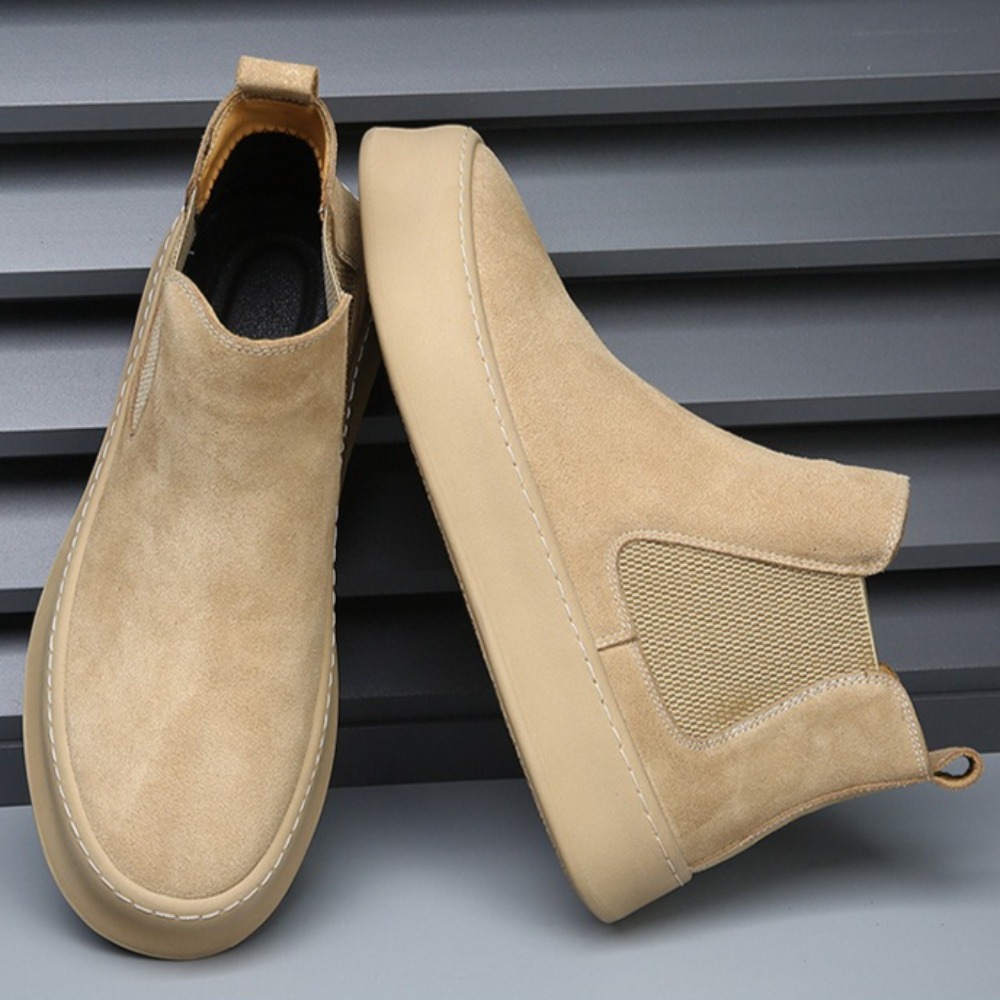 Leather Chelsea Boots for Man  - Sewing Latex ulasan dan harga