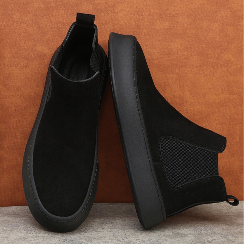 Leather Chelsea Boots for Man  - Sewing Latex ulasan dan harga