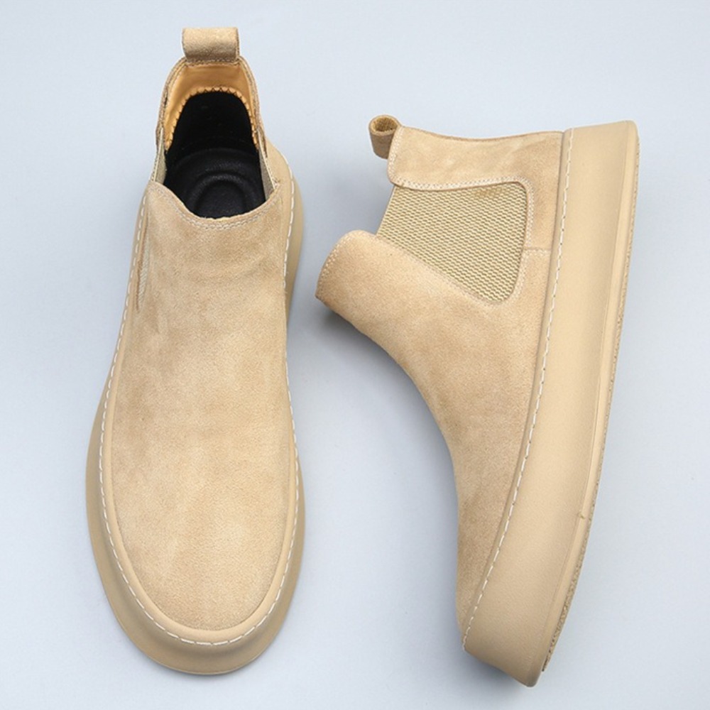 Leather Chelsea Boots for Man  - Sewing Latex ulasan dan harga