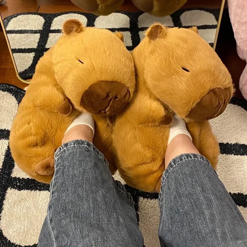 Novelty capybara slippers unis - Sewing Garment ulasan dan harga