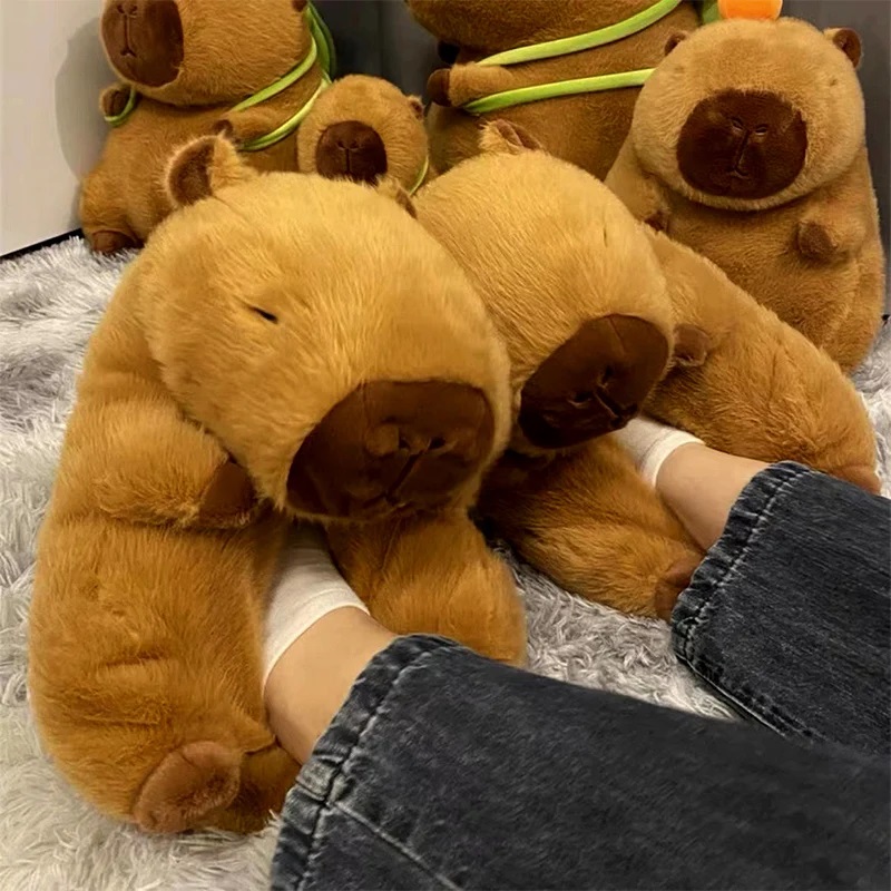 Novelty capybara slippers unis - Sewing Garment ulasan dan harga