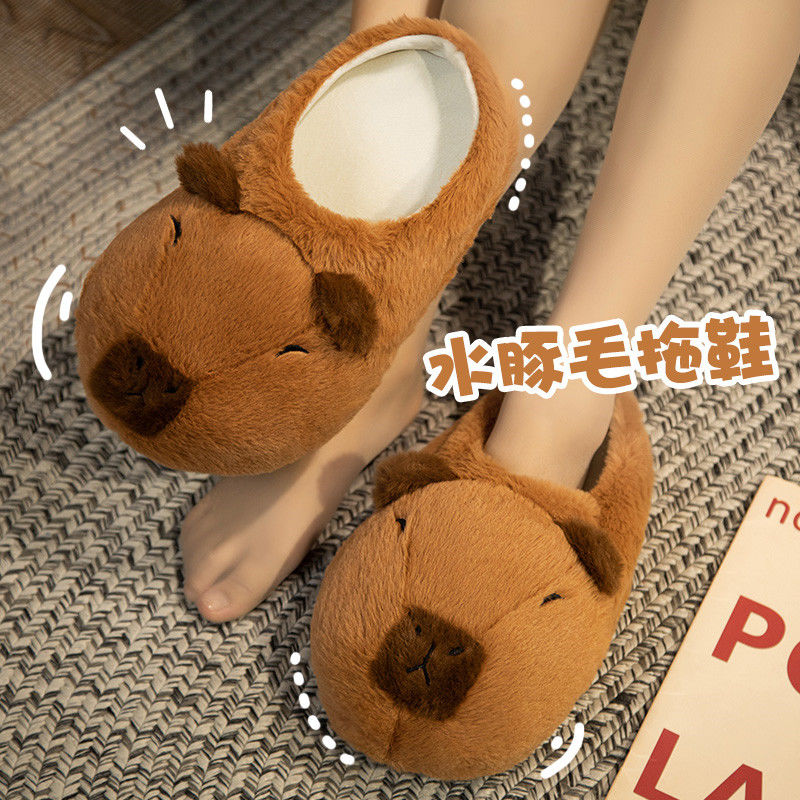 Novelty capybara slippers unis - Sewing Garment ulasan dan harga