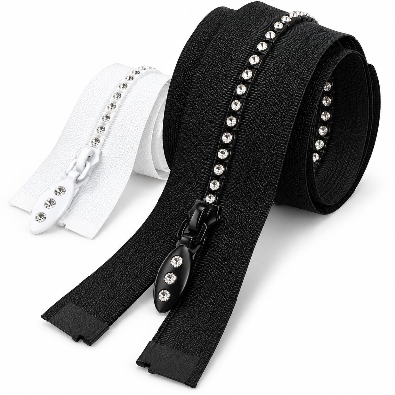 1/2Pcs 50/60/70cm 5# Resin Rhi - Sewing Front Zipper ulasan dan harga