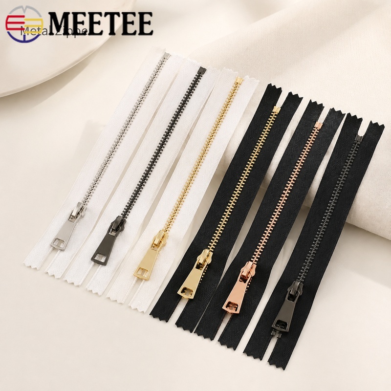 5Pcs 5# 15-80cm Metal Zippers  - Sewing Front Zipper ulasan dan harga