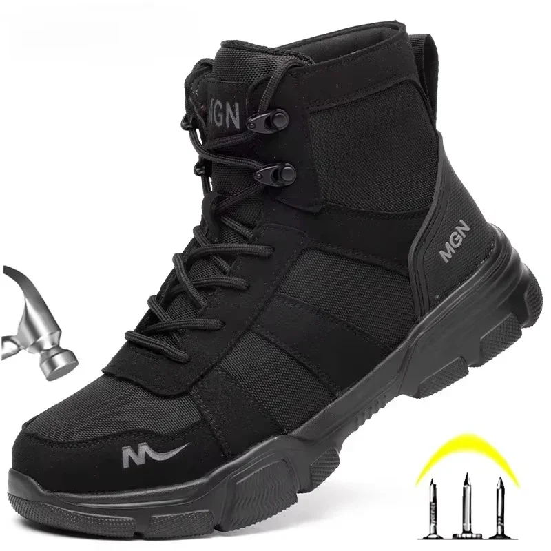 Work Boots Indestructible Men' - Sewing Garment ulasan dan harga