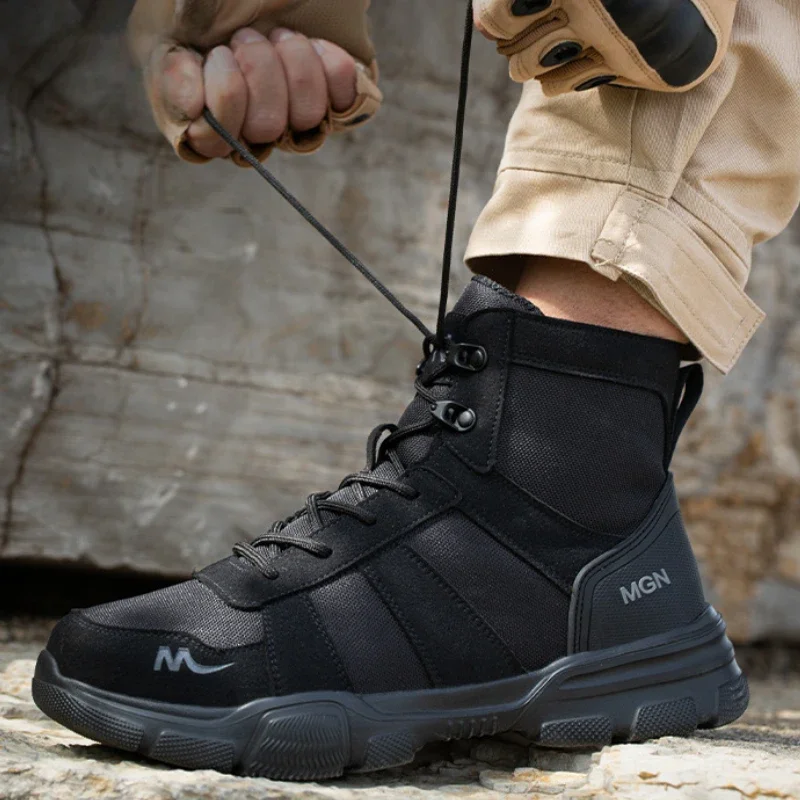 Work Boots Indestructible Men' - Sewing Garment ulasan dan harga