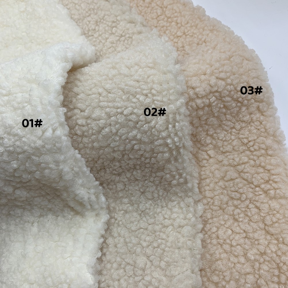 Teddy Sherpa Fleece Fabric Pie - Sewing Garment ulasan dan harga