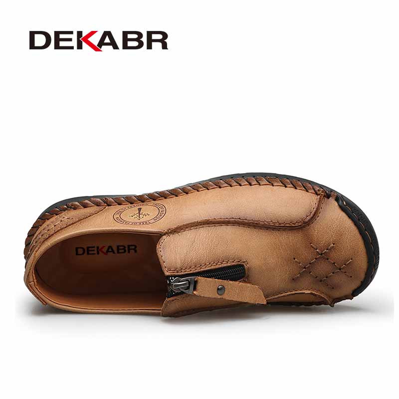 DEKABR Autumn Spring Men Genui - Sewing Front Zipper ulasan dan harga